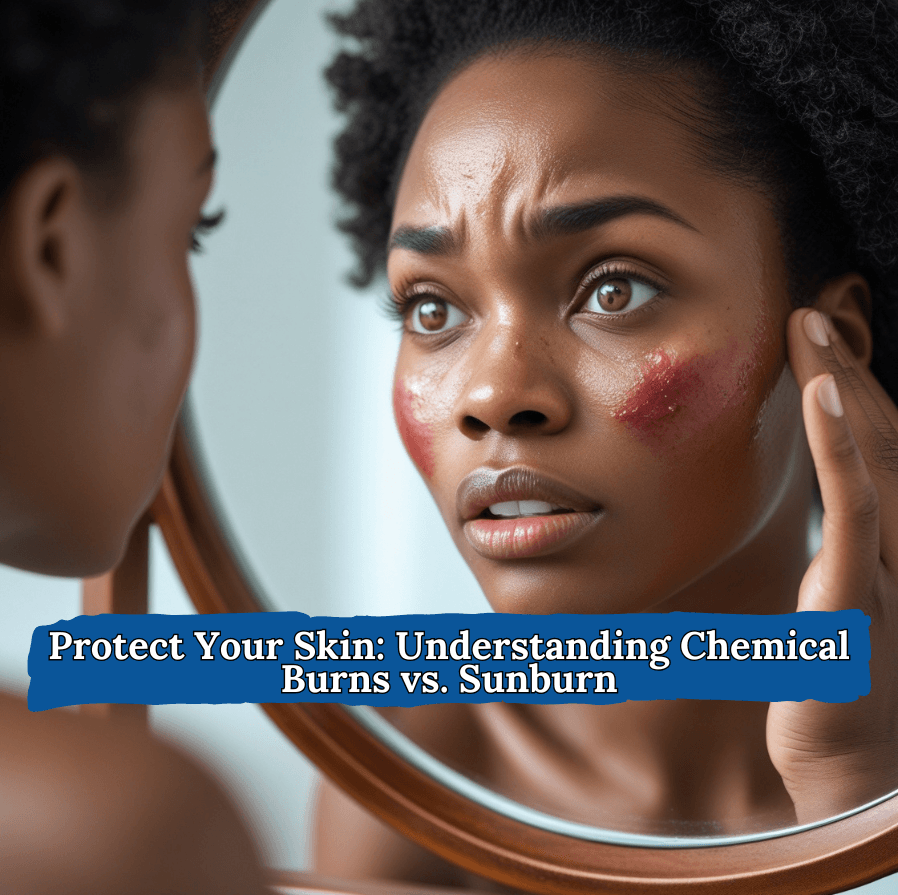 The Difference Between Chemical Burns from Bleaching Products and Sunburn: Dangers and Treatments