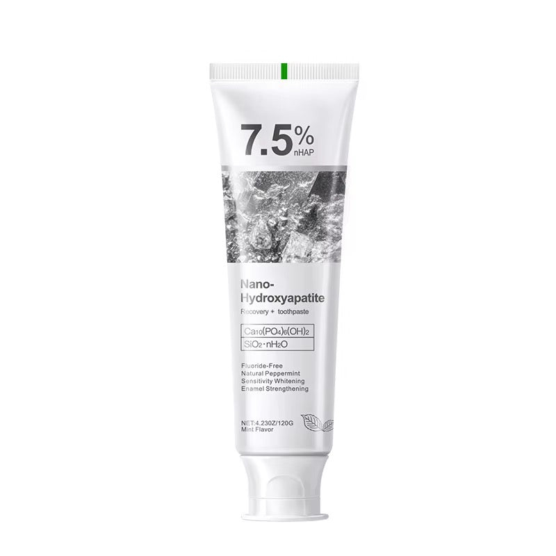 7.5% Nano-Hydroxyapatite Whitening Toothpaste – Fluoride-Free Enamel Care