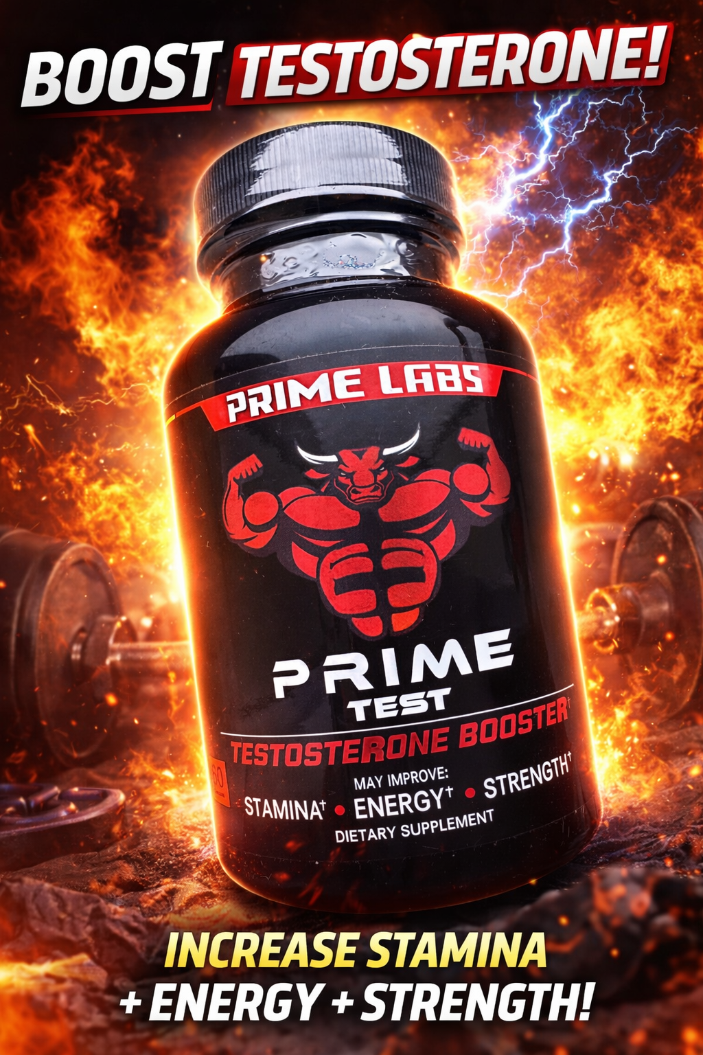 Prime Test – Advanced Male Vitality Formula with Horny Goat Weed and Tongkat Ali💪