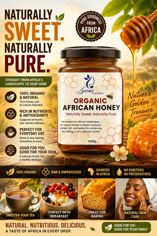 Zambian organic Pure Wild Flower Honey